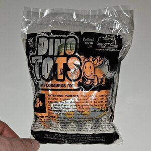 NOS Dino Tots Ankylosaurus Orange Dinosaur Sonic Wacky Pack 2011 SEALED